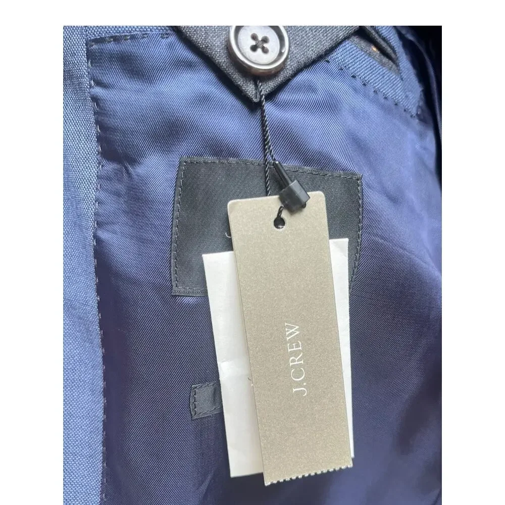 J Crew LUDLOW Slim-fit Suit Jacket, Italian Wool | Mens 36R, Heather Blue NWT